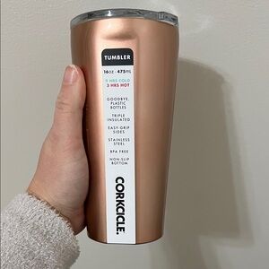 Corkcicle Metallic Copper Tumbler